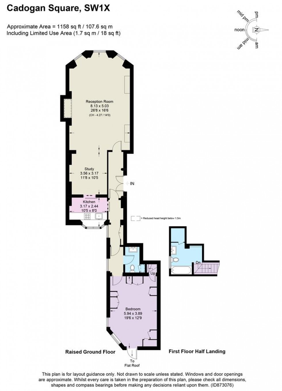 Floorplan for Cadogan Square, Knightsbridge, SW1X